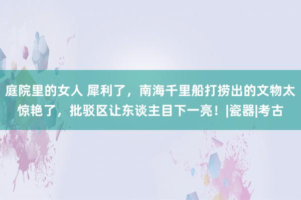 庭院里的女人 犀利了，南海千里船打捞出的文物太惊艳了，批驳区让东谈主目下一亮！|瓷器|考古